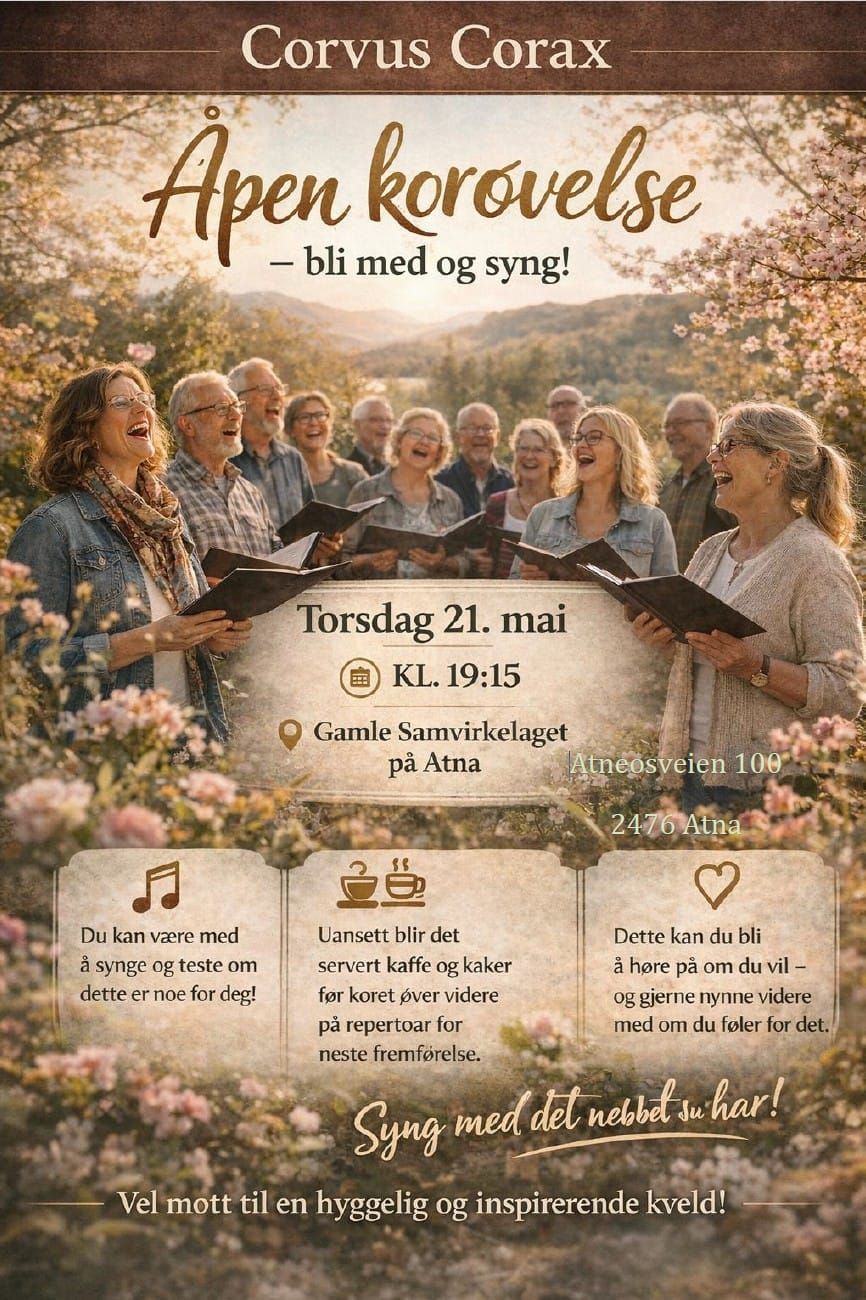 Åpen korøvelse med Corvus Corax