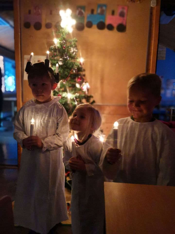 Luciatog i barnehagen