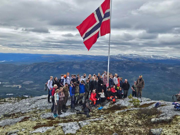 Markering av 8. mai på Glopen