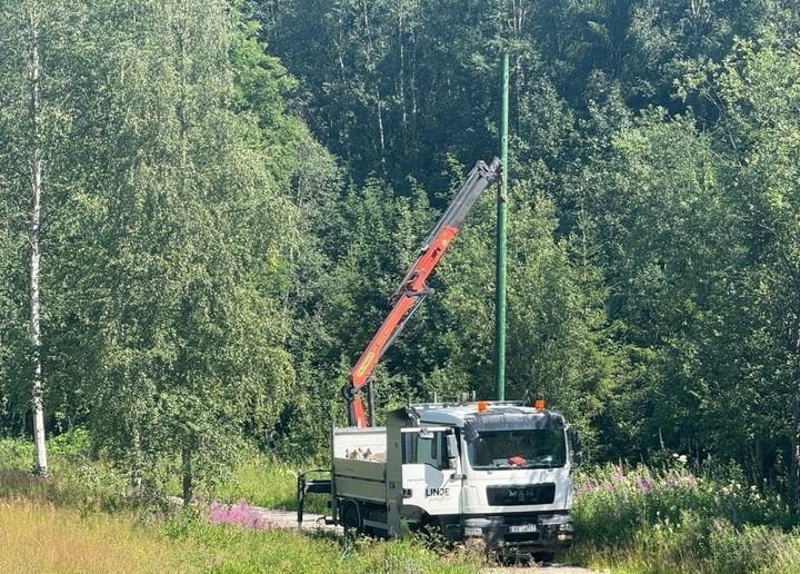 Fibernett, stolper og ved