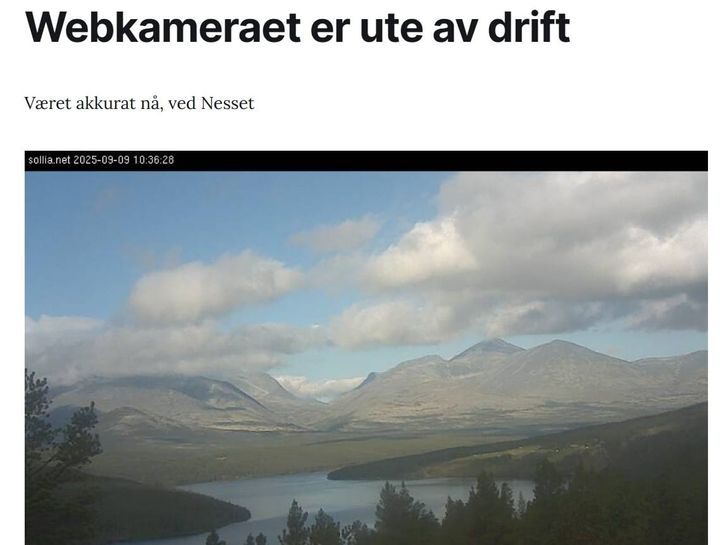 Siste nytt om webkameraet