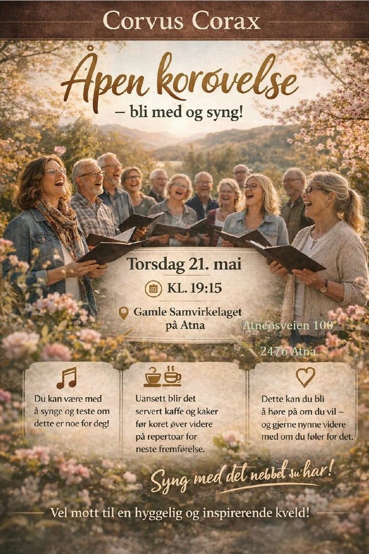 Åpen korøvelse med Corvus Corax
