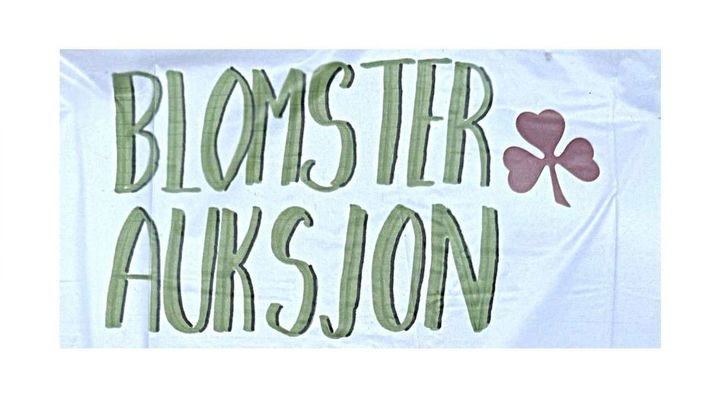 Blomsterauksjon søndag 14. juni