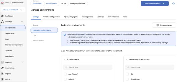 Product Update: Scalr Federated Environments