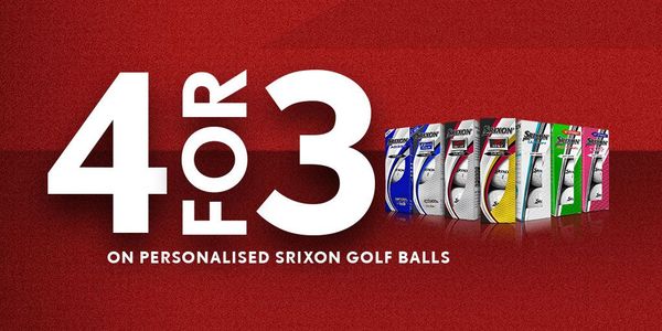 4 FOR 3 Dozen On Personalised Srixon Balls!