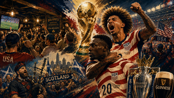 Supporters gather in a Worcester Irish pub as football, friendship, and shared rituals converge during the 2026 World Cup, proving the game is about more than the score.