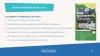 Ue diapositive de l'arrondissement du Plateau on peut lire six "actions réalisés et en cours" liées au problèmes de "salubrité et présence de rats".
