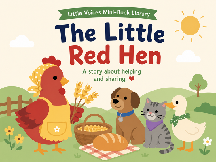 The Little Red Hen – Printable Mini-Book
