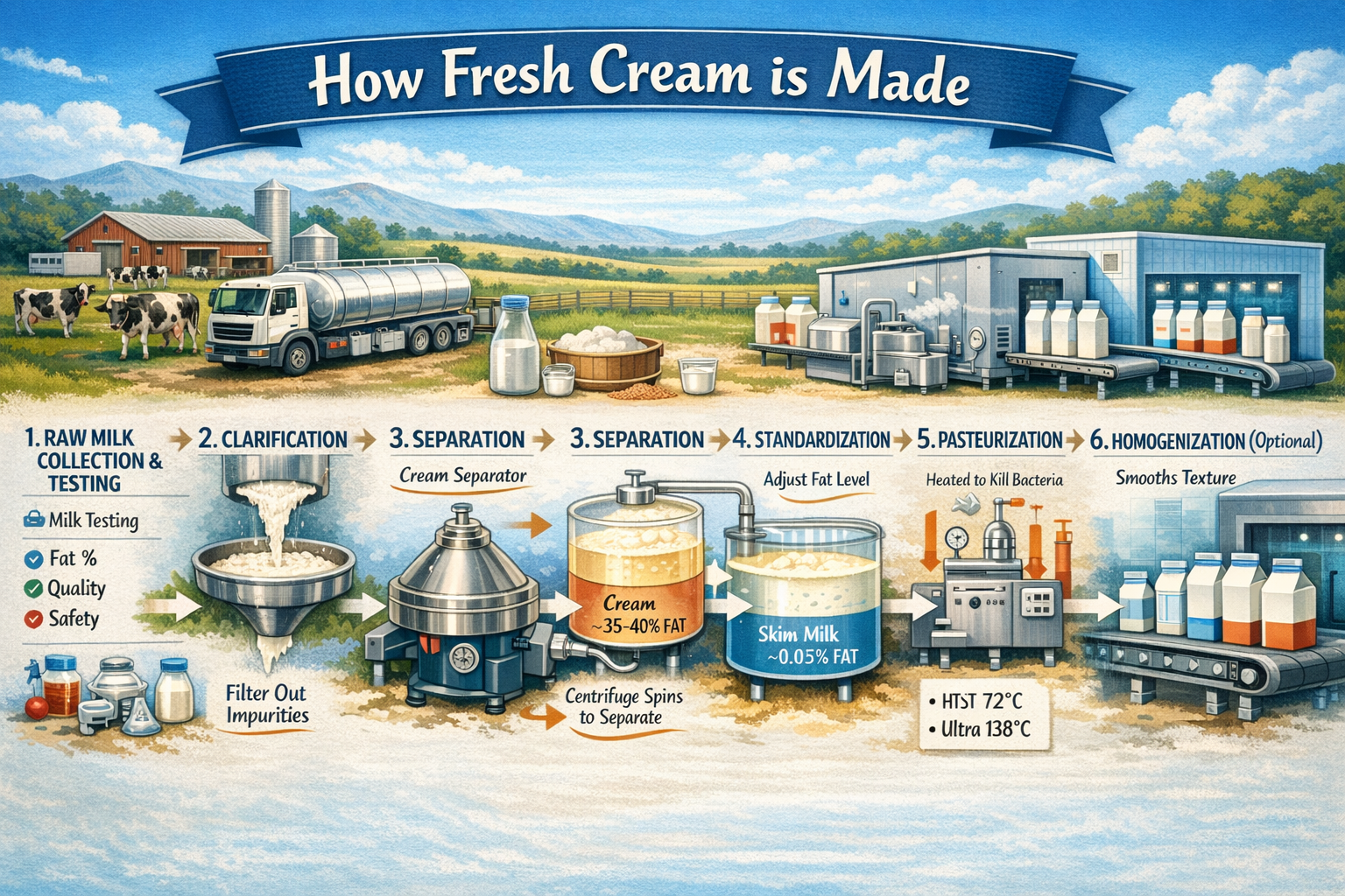 Demo Flavor Formula: Fresh Cream Flavor