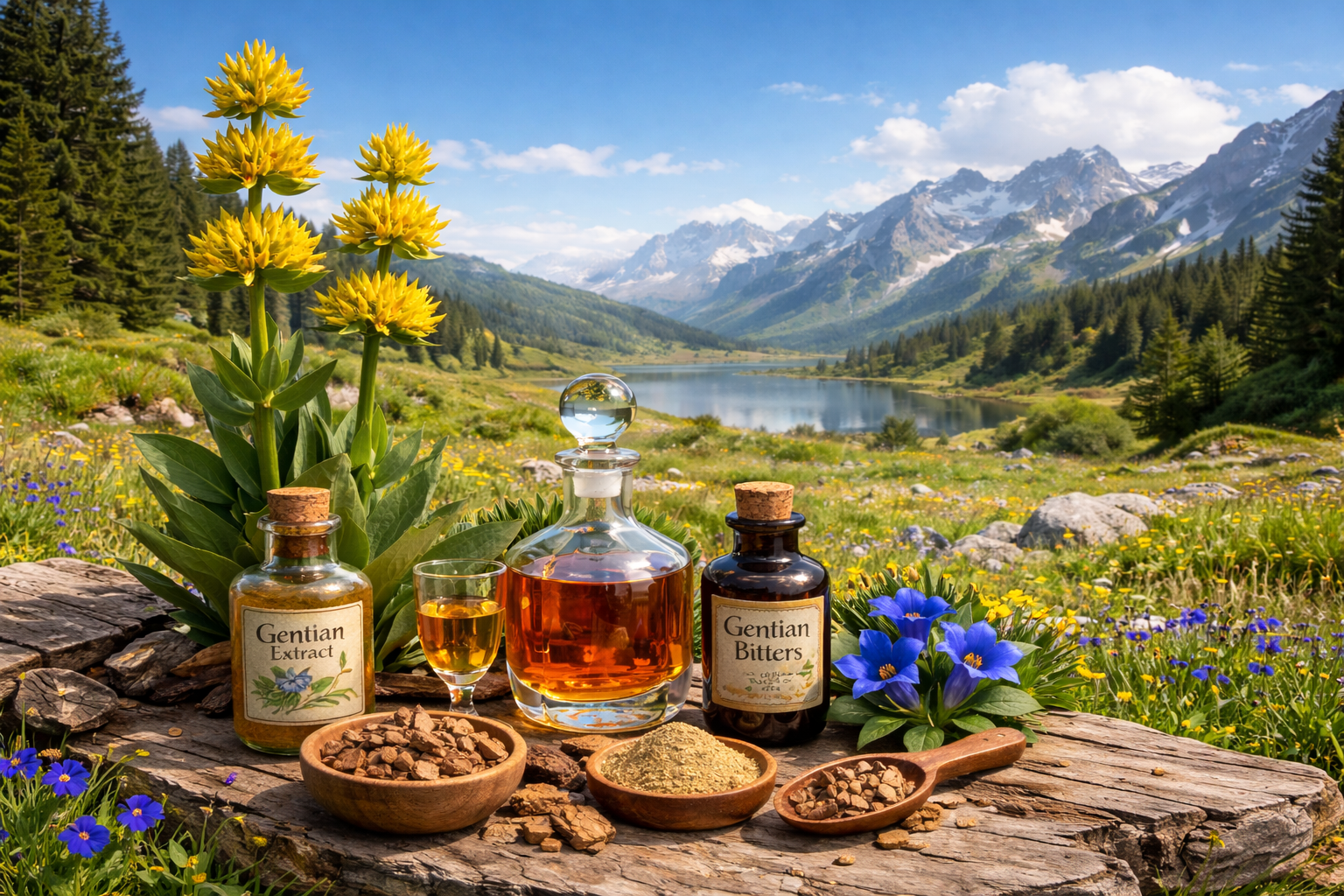 Gentian as a Natural Flavoring: A Comprehensive Technical Guide
