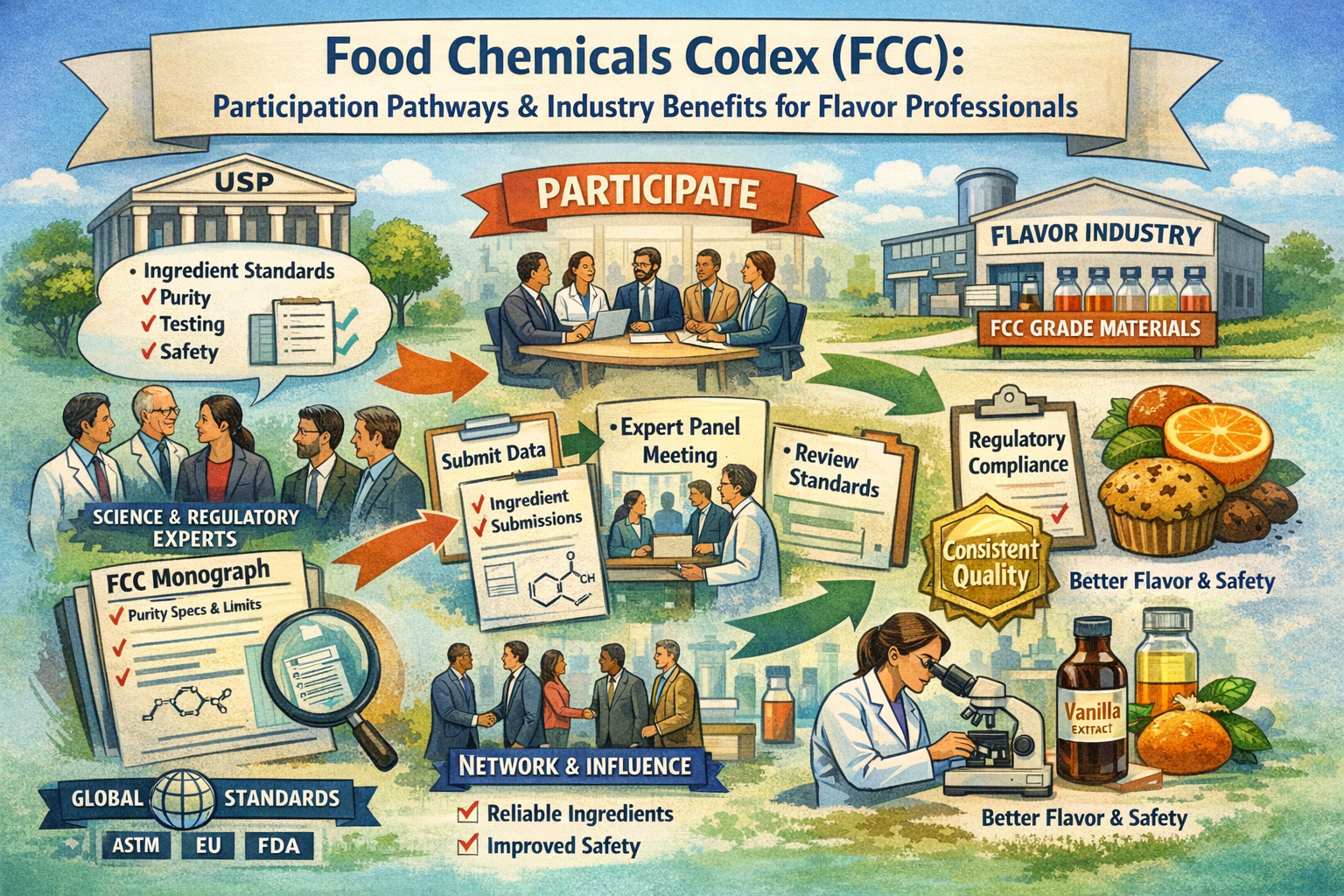Food Chemicals Codex (FCC): Participation Pathways and Industry Benefits for Flavor Professionals