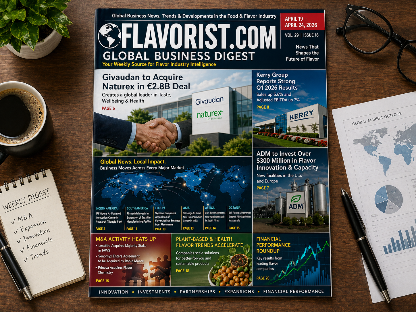 Weekly Global Business Digest: Key News in the Food & Flavor Industry – North America, South America, Asia, Africa, Europe, and Oceania (April 19 - April 24, 2026)