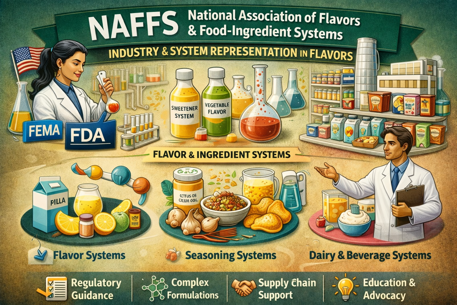 The National Association of Flavors & Food-Ingredient Systems (NAFFS): Mission, Scope, and Industry Impact