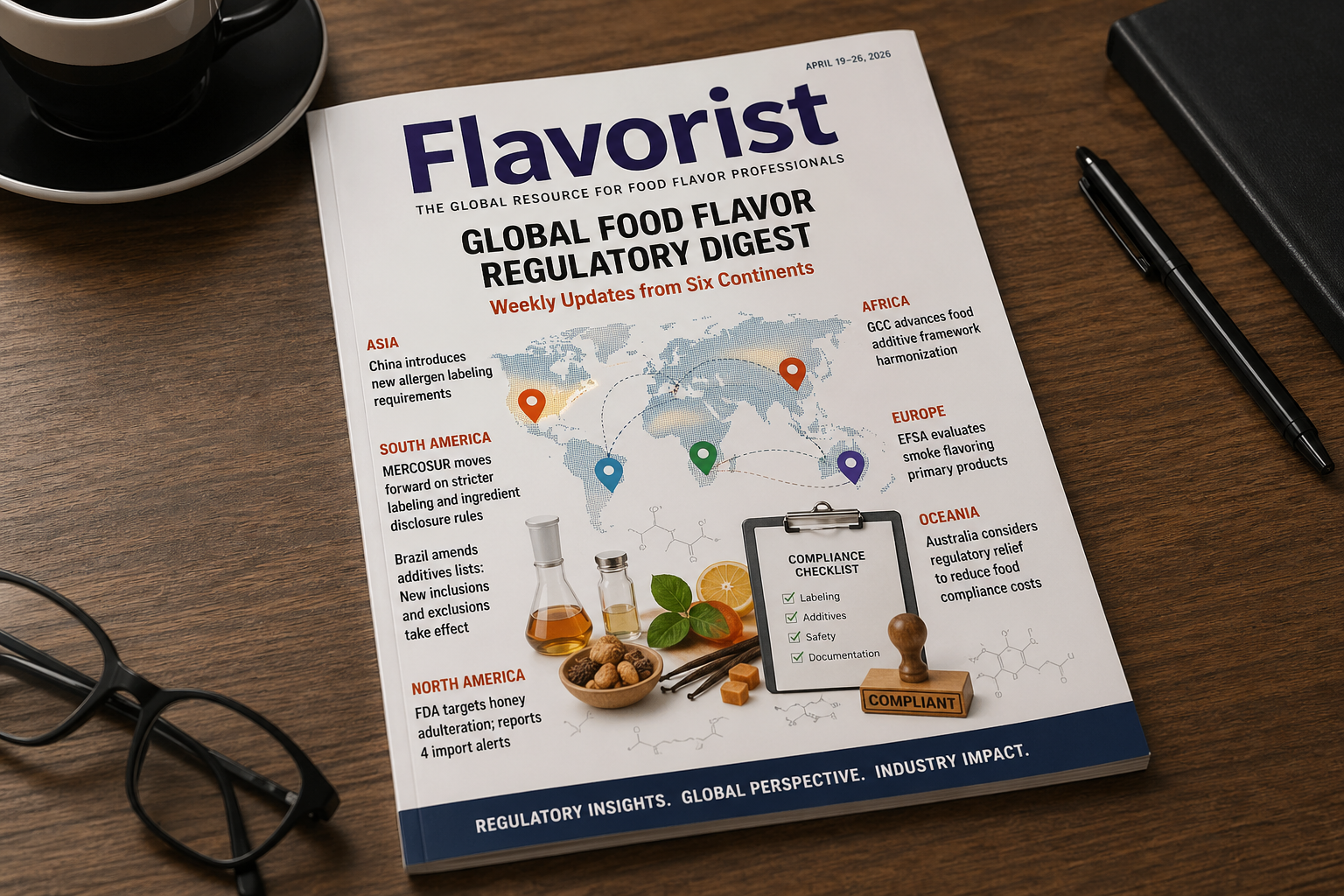 Global Food & Flavor Industry Regulatory Digest: Weekly Updates from North America, South America, Asia, Africa, Europe, and Oceania (April 19–26, 2026)