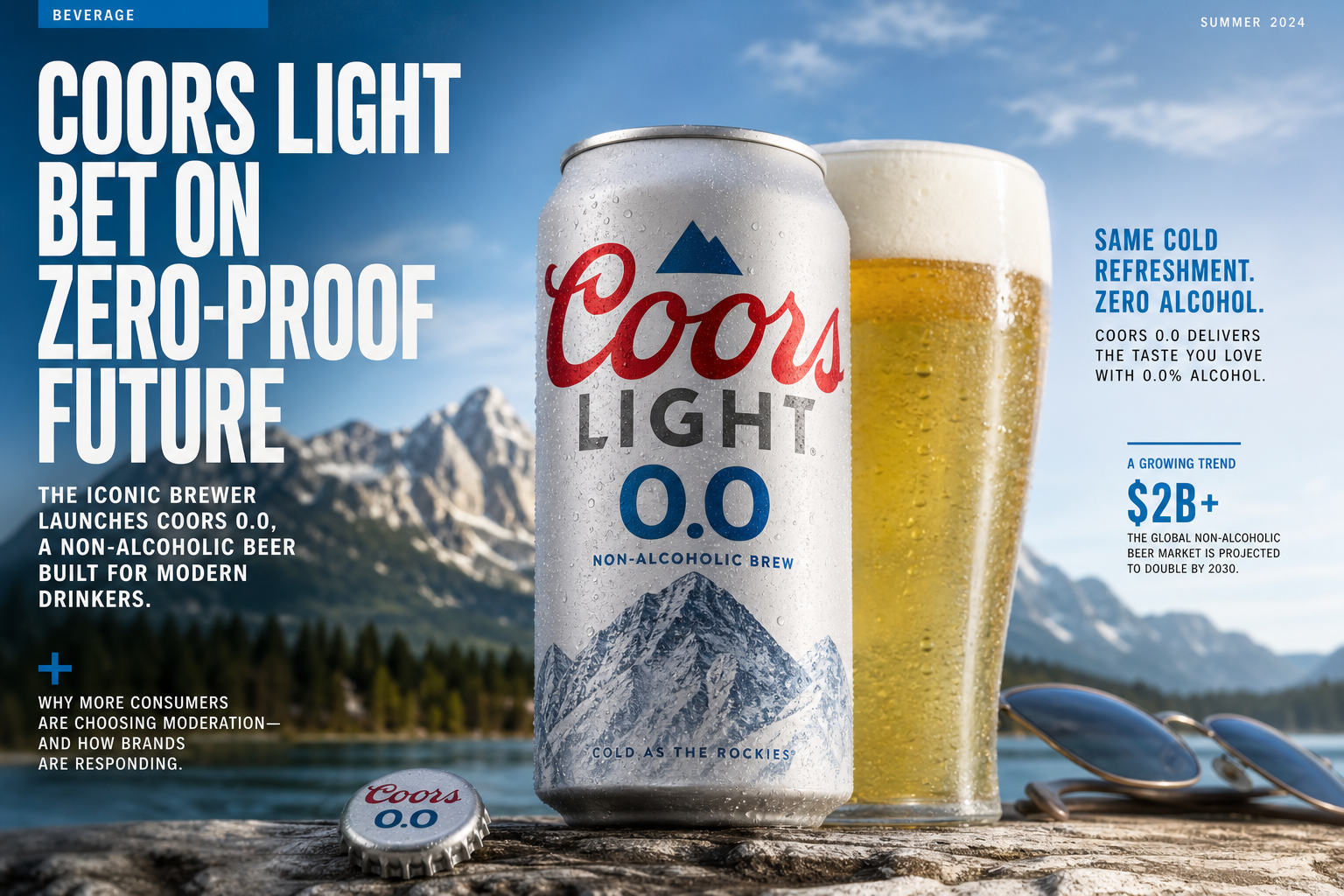 Coors Light Enters Non-Alcoholic Market with ‘Coors 0.0%’ as Consumer Trends Shift