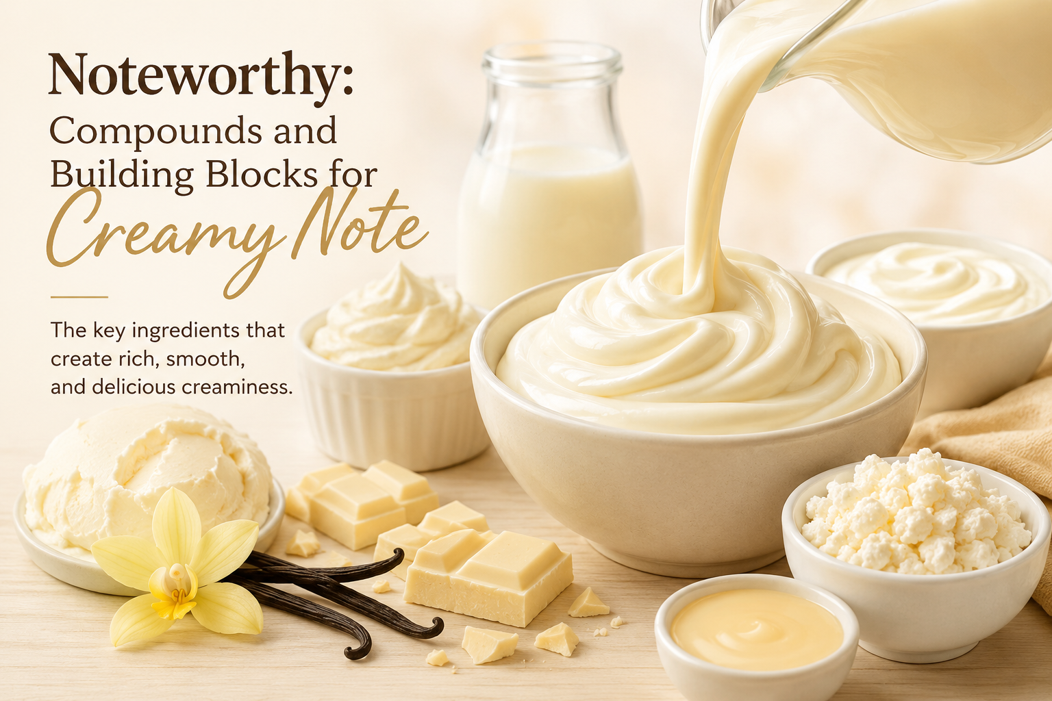 Noteworthy: Compounds and building blocks for creamy note