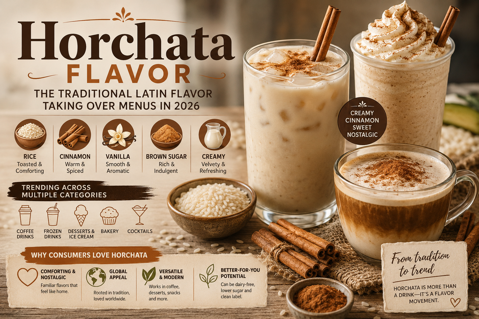 Horchata Flavor Surges in Search Interest: Why This Classic Latin Beverage Flavor Is Becoming a Major Food & Beverage Trend in 2026