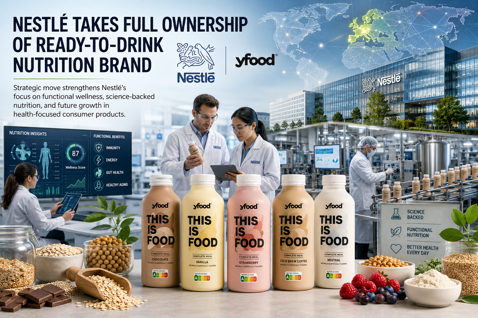 Nestlé Takes Full Ownership of Ready-to-Drink Nutrition Brand, Cementing Focus on Functional Wellness