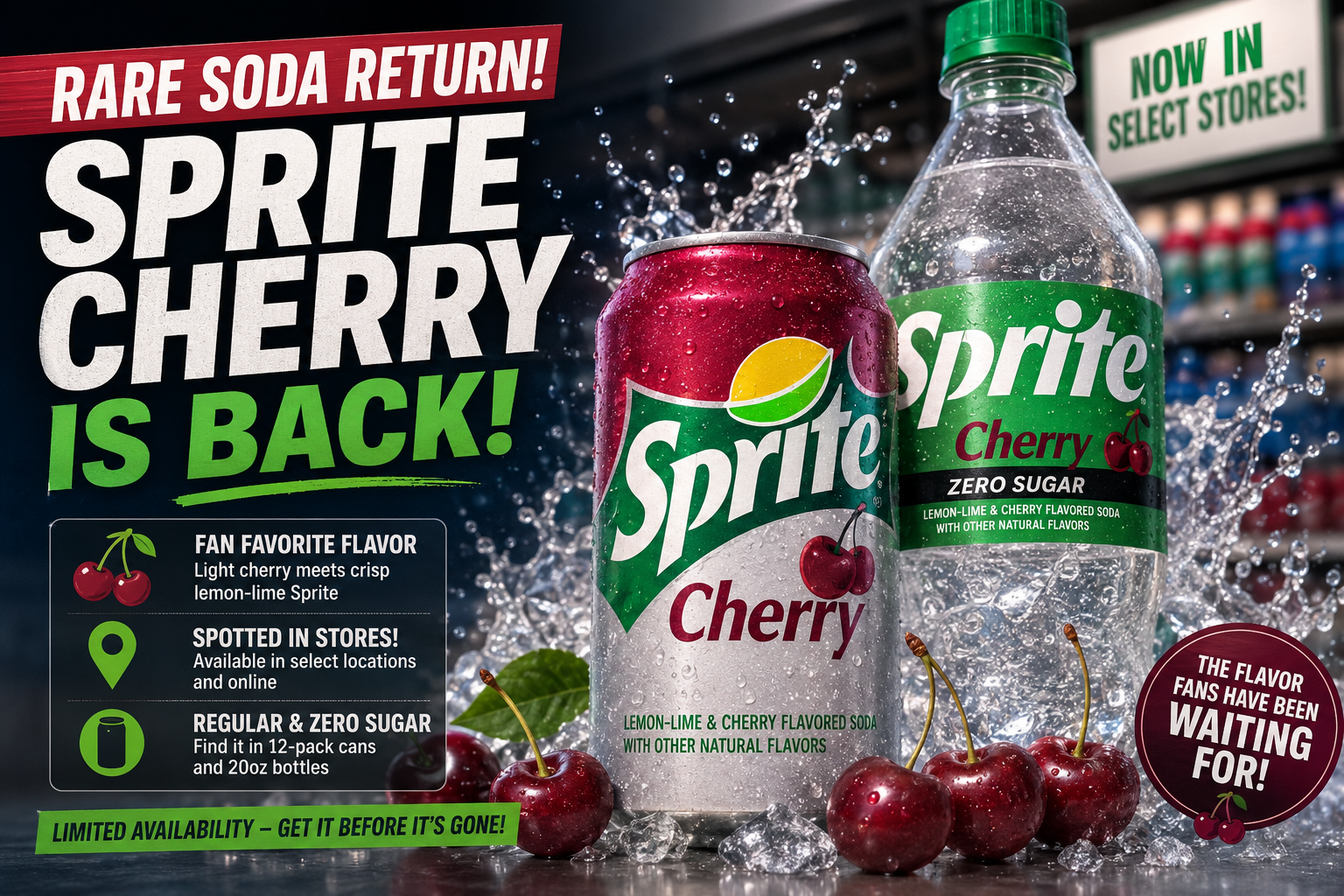 Market Alert: Rare Sprite Flavor Return Sparks Search Surge Today: Why Sprite Cherry Is Suddenly Everywhere