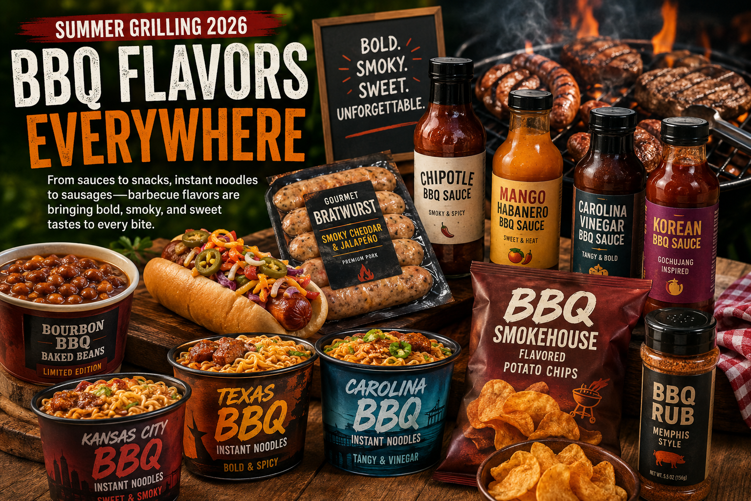 Summer Grilling 2026: Why Barbecue Flavors Are Taking Over Everything From Sauces to Instant Noodles