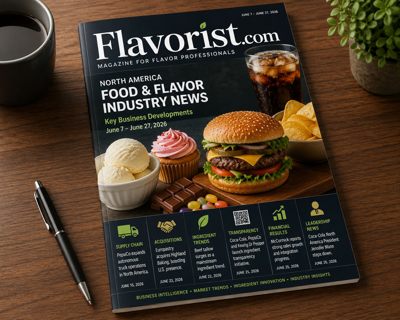 North American Food & Flavor Industry Business Intelligence Report Coverage Period: June 7–27, 2026