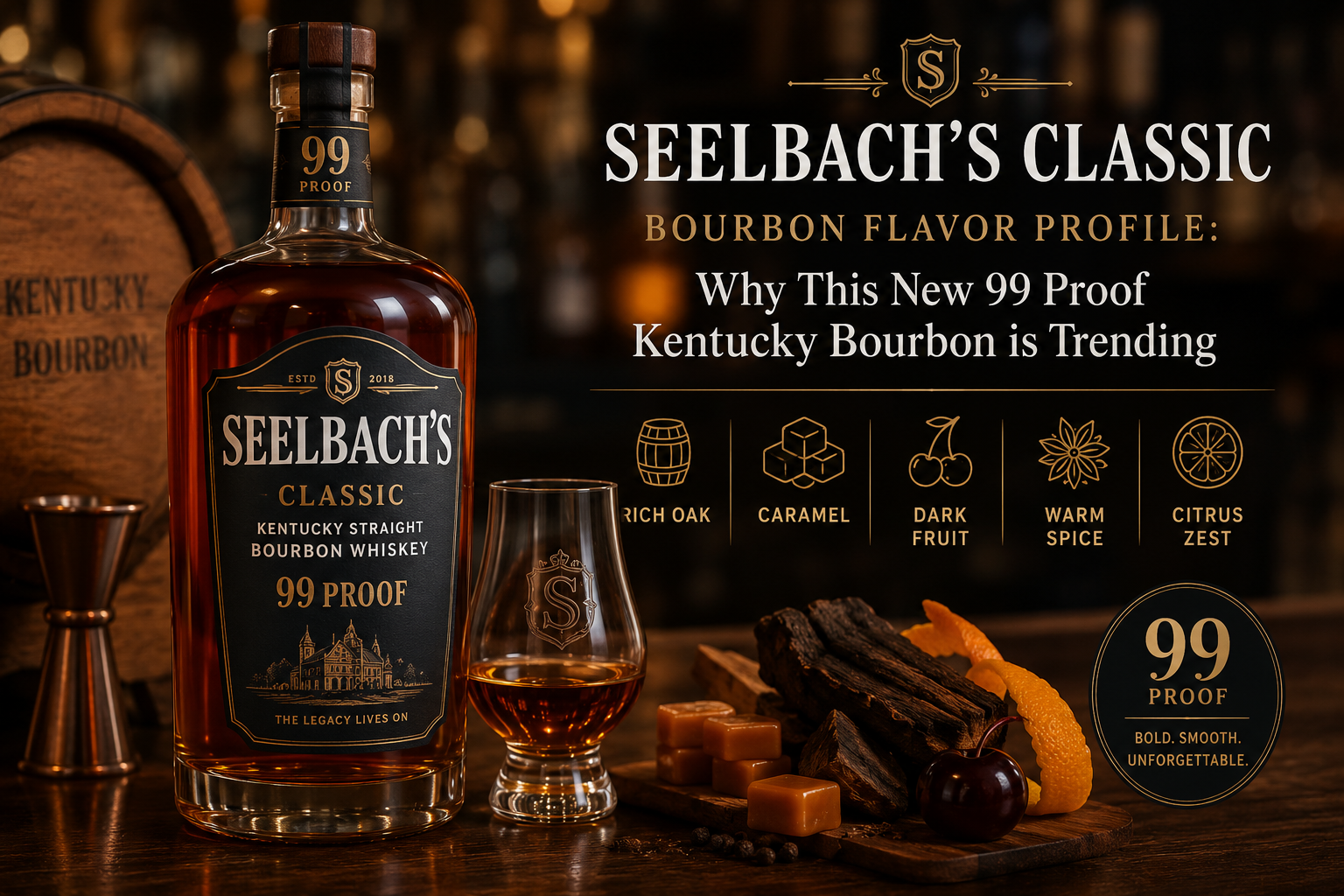 Seelbach's Classic Bourbon Flavor Profile: Why This New 99-Proof Kentucky Bourbon Is Trending