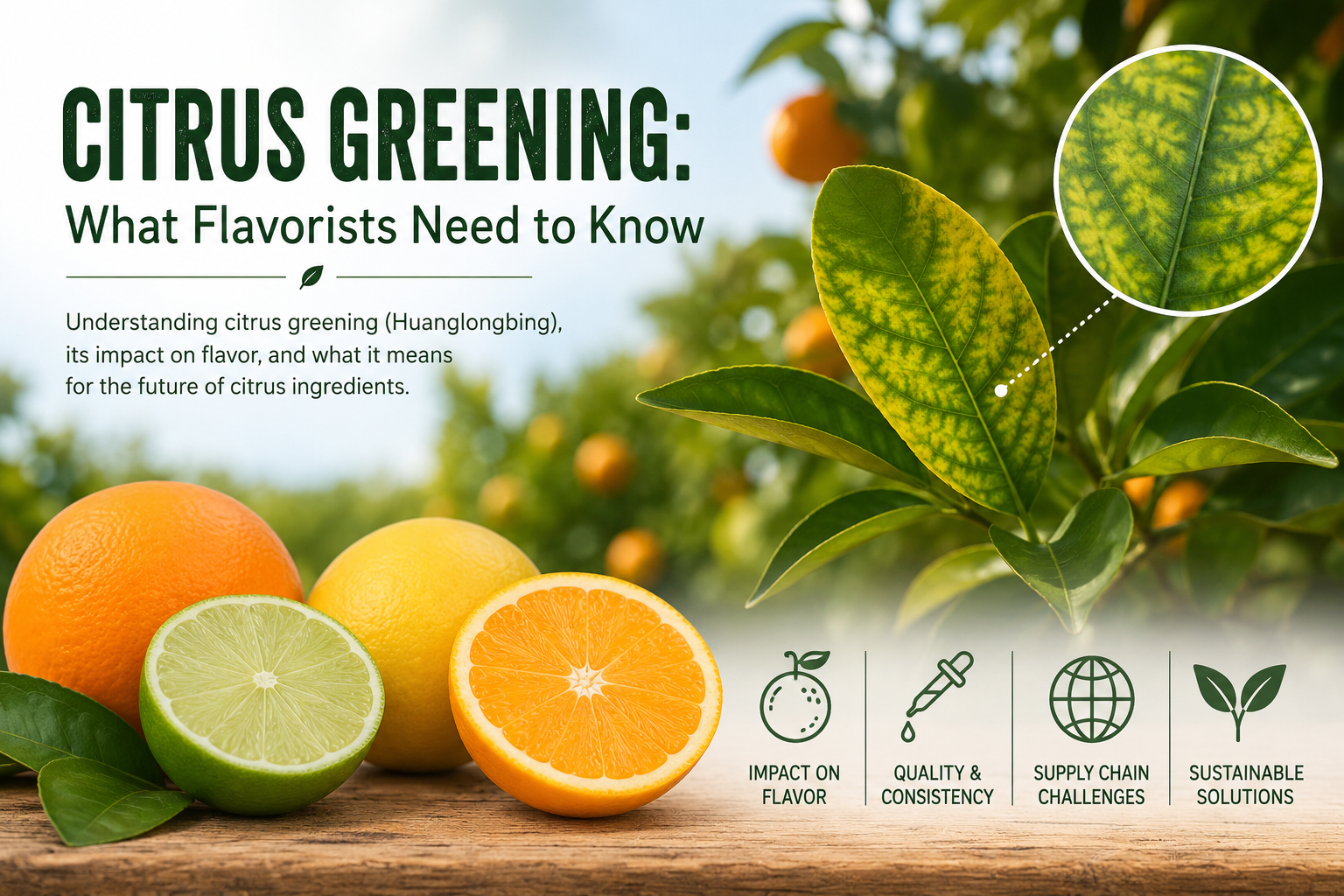 Citrus Greening:  What Flavorists Need to Know