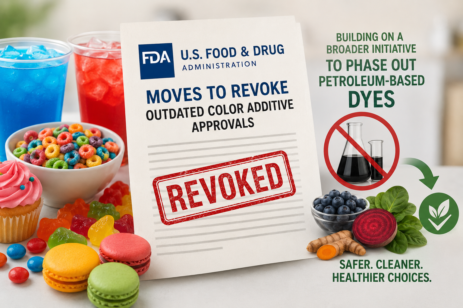 FDA Moves to Revoke Outdated Color Additive Approvals, Building on Broader Initiative to Phase Out Petroleum-Based Dyes-Citrus Red No. 2