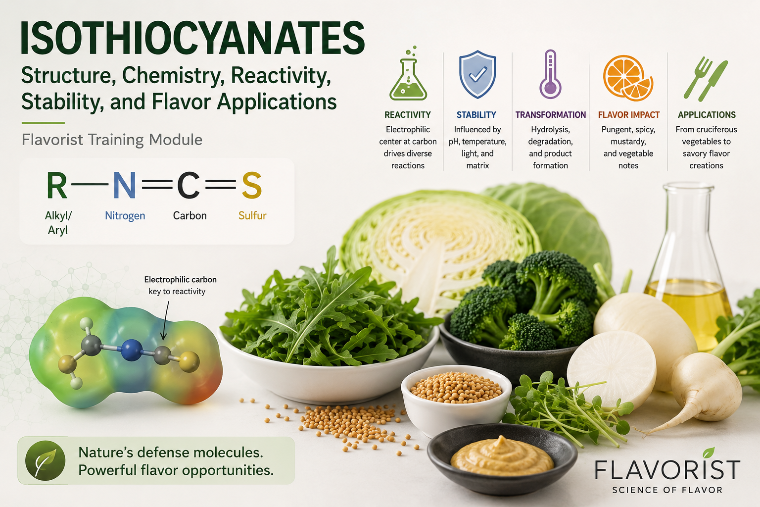 Flavorist Training Module: Isothiocyanates — Structure, Chemistry, Reactivity, Stability, and Flavor Applications