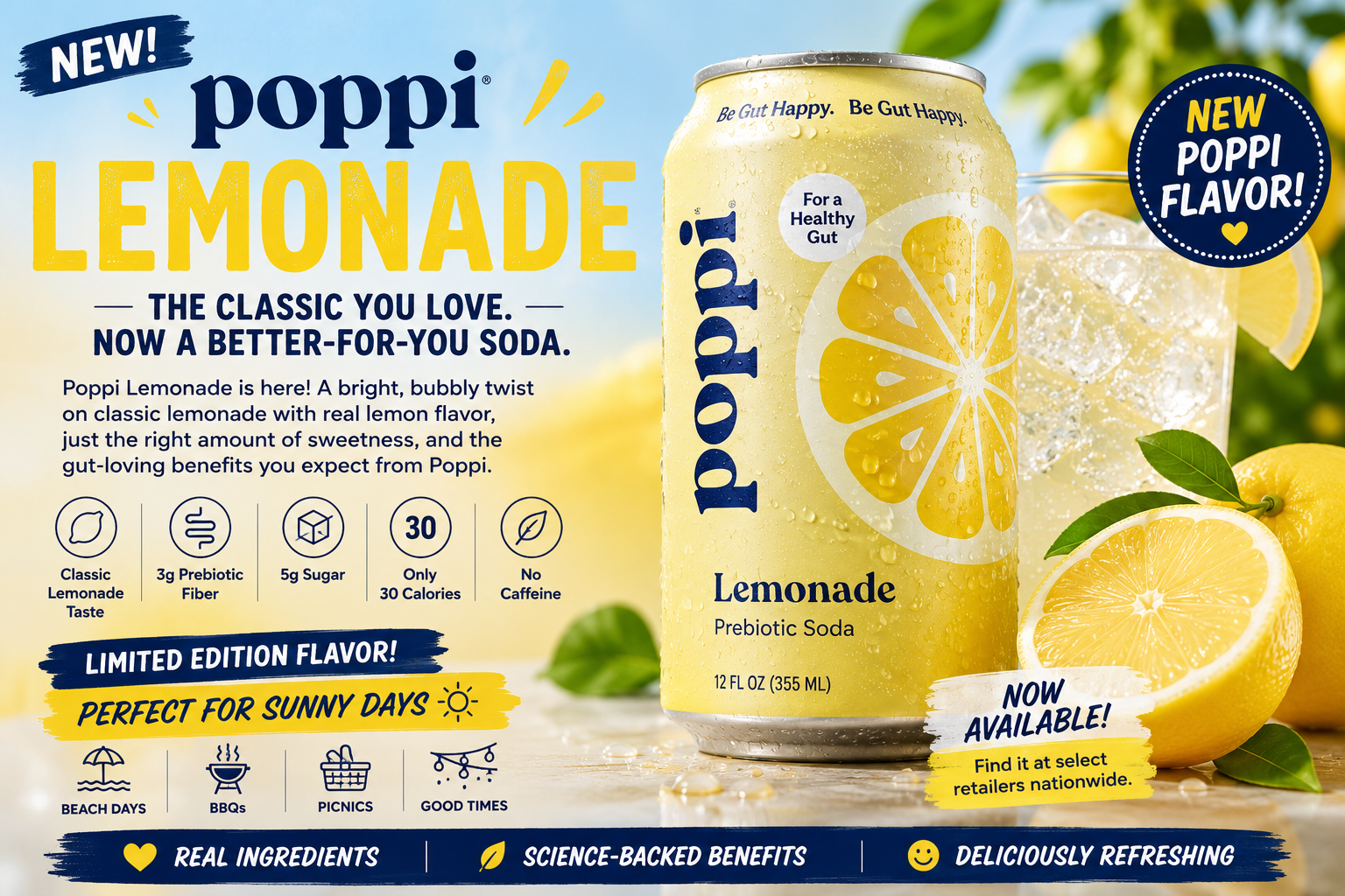 Market Watch: New Poppi Flavor - Why Poppi Lemonade Is One of Summer's Hottest Beverage Launches