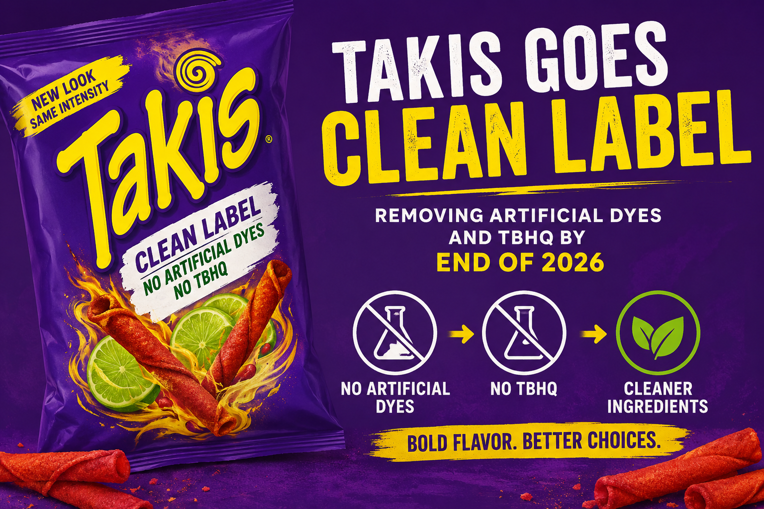 Takis Goes Clean Label: Removing Artificial Dyes and TBHQ by End of 2026