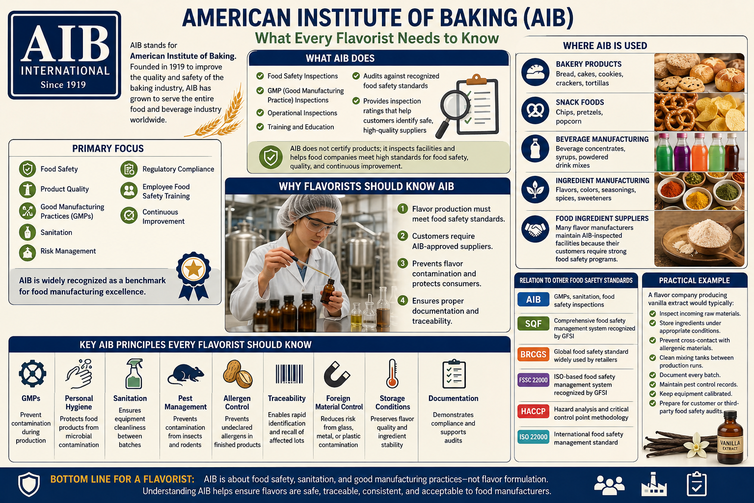 American Institute of Baking (AIB):  What Very Flavorist Needs to Know