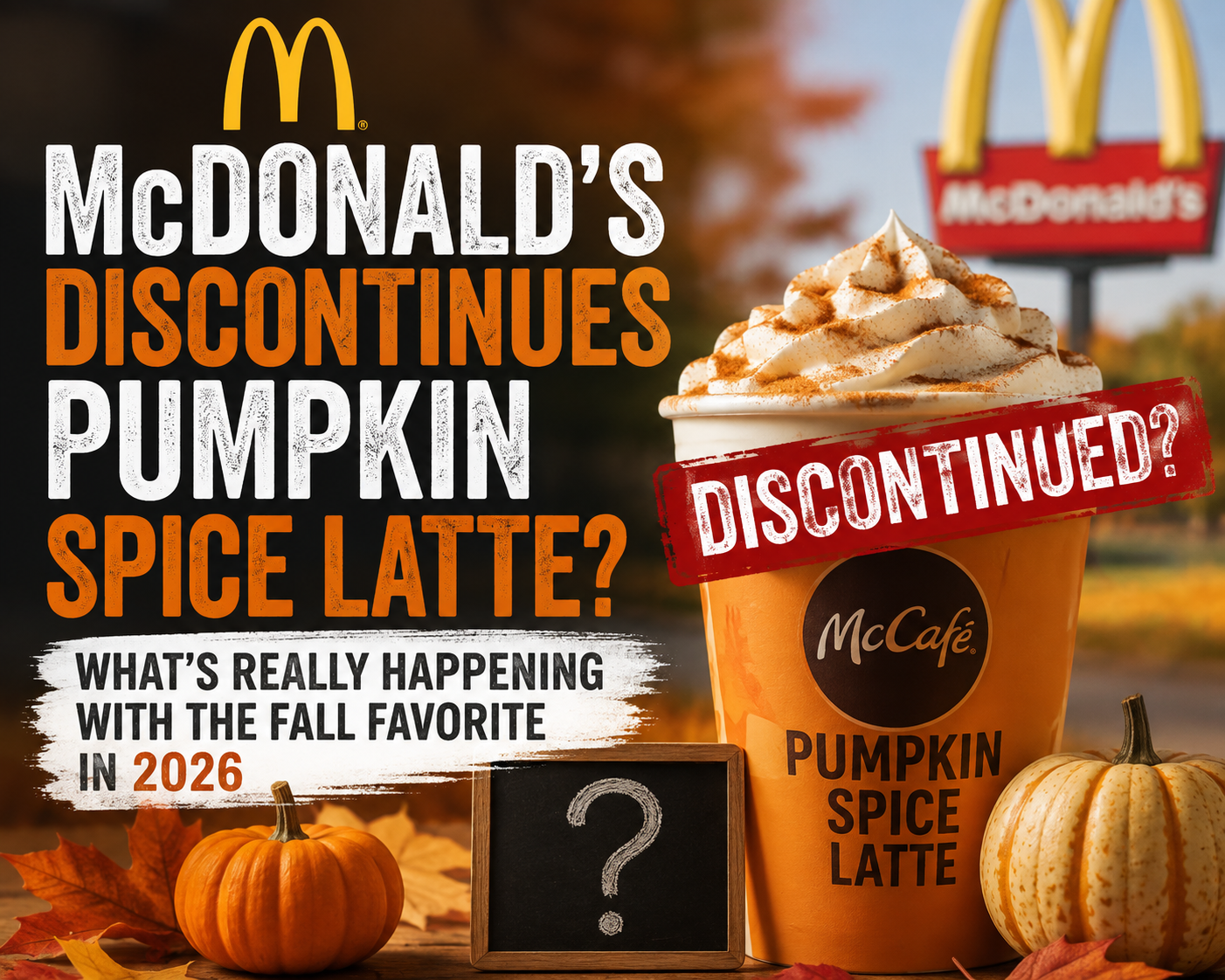 McDonald’s Discontinues Pumpkin Spice Latte? What’s Really Happening With the Fall Favorite in 2026