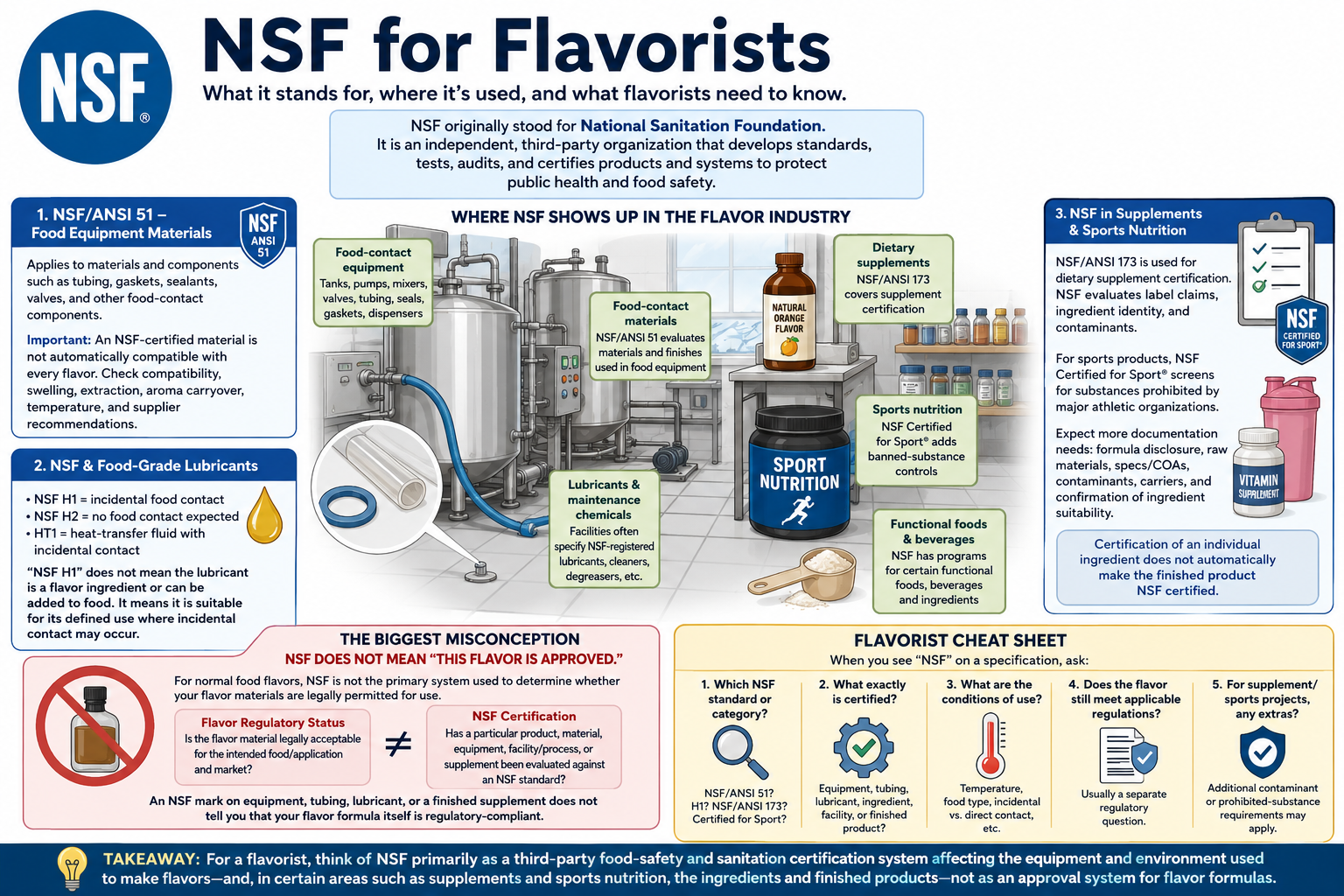 National Sanitation Foundation - What a Flavorist Needs to Know