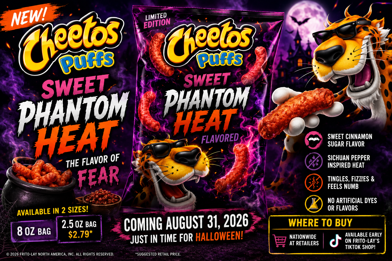 Cheetos Sweet Phantom Heat Puffs Bring a Spooky New Kind of Heat for Halloween 2026