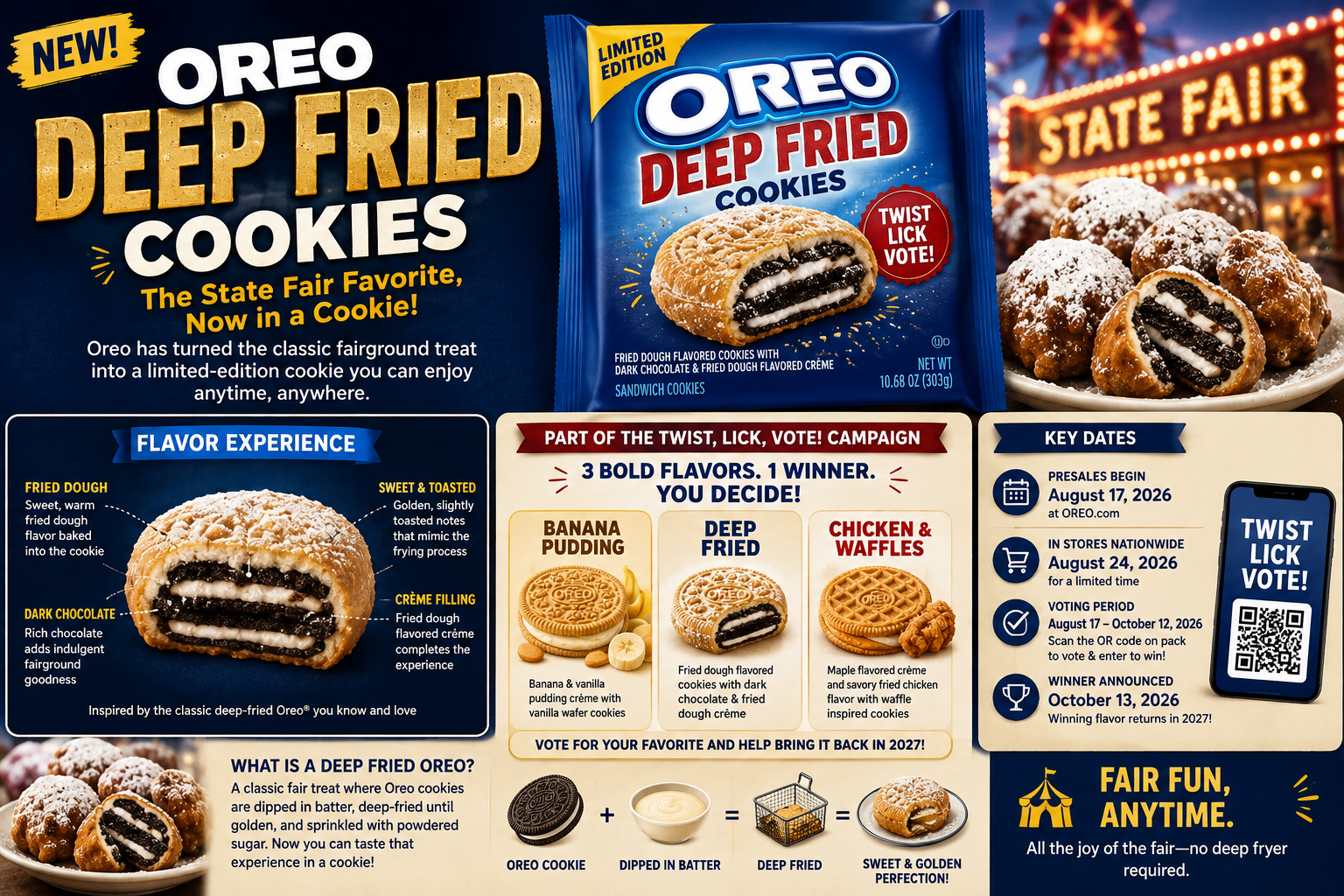 Deep Fried Oreos: Oreo Turns the State Fair Favorite Into a New Limited-Edition Cookie