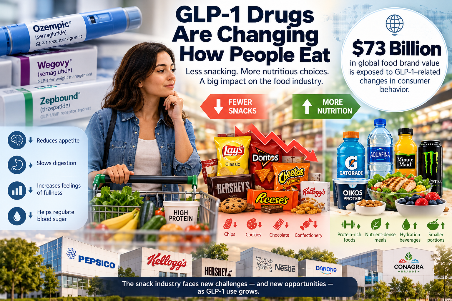 GLP-1 Drugs Could Reshape the Snack Industry as $73 Billion in Food Brand Value Faces Risk
