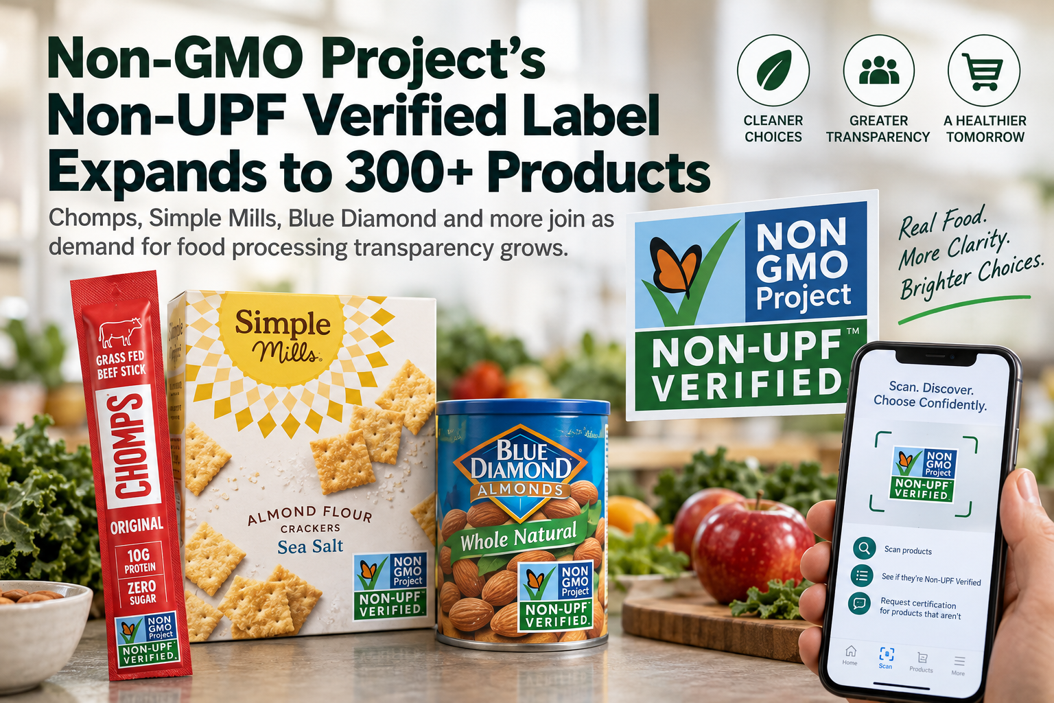 Non-GMO Project’s Non-UPF Verified Label Expands to More Than 300 Products as Demand for Food Processing Transparency Grows
