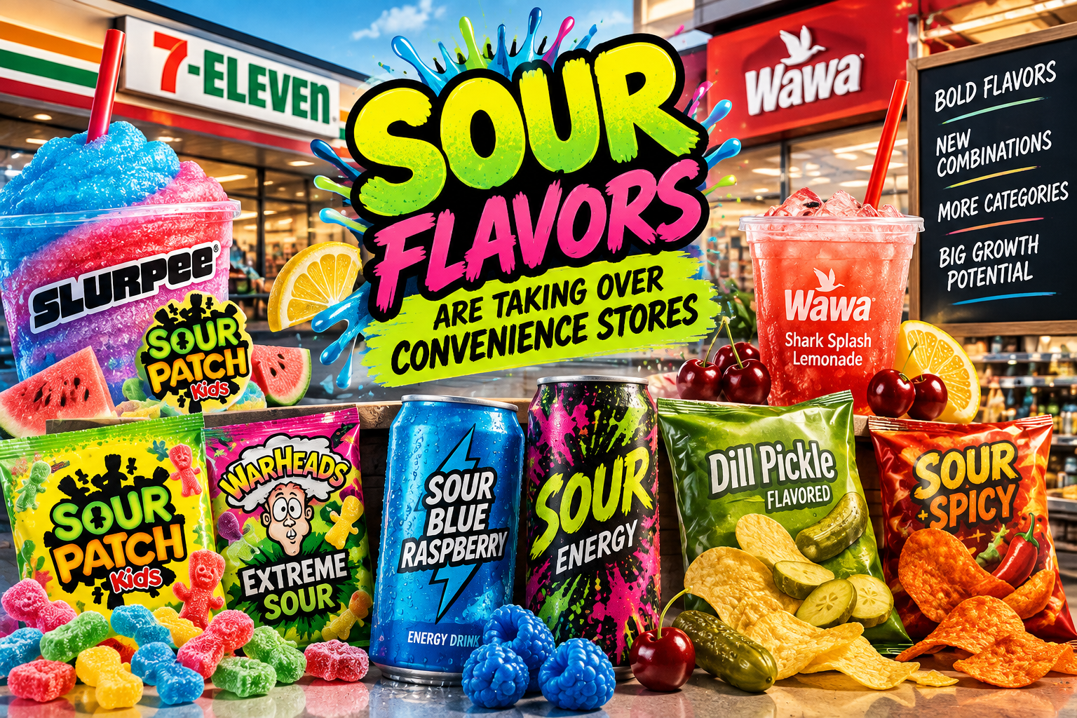Sour Flavors Surge as Convenience Stores Tap Into Consumers’ Appetite for Bold, Intense Experiences