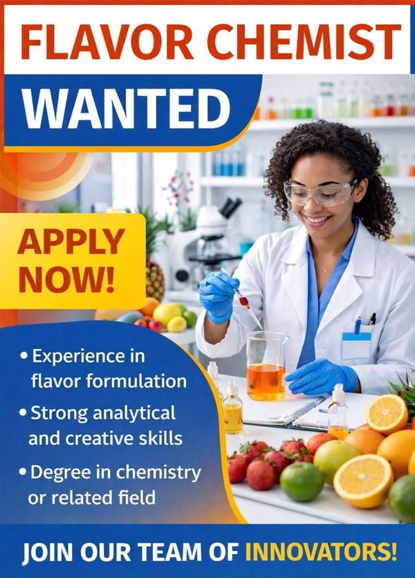 Flavorist Jobs: Senior Flavor Chemist (Savory, Beverage & Dairy) Wanted by Synergy Flavors
