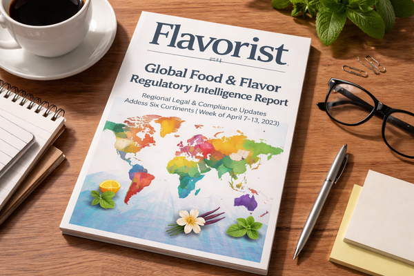 Global Food & Flavor Regulatory Intelligence Report: Regional Legal & Compliance Updates Across Six Continents (Week of April 7–13, 2026