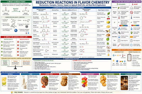 Reduction Reactions in Flavor Chemistry: Mechanisms, Control Strategies, and Their Impact on Flavor Development, Aging, and Shelf-Life Across Applications