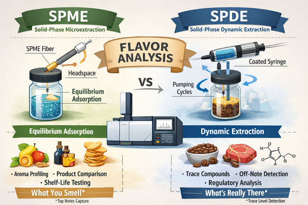 SPME vs SPDE in Flavor Analysis: From Aroma Perception to Trace Compound Reality