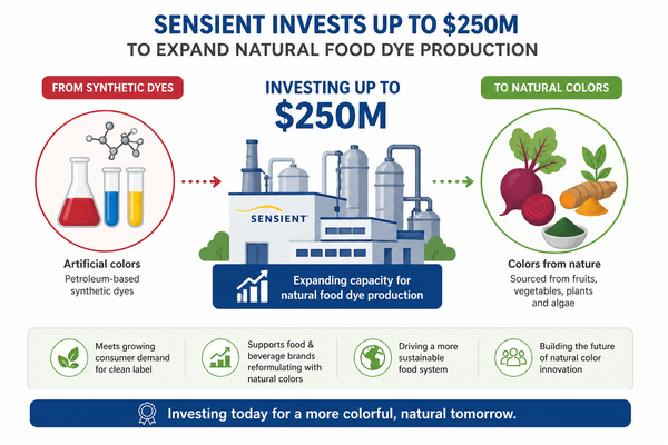 Sensient Invests $250M to Expand Natural Food Dye Production