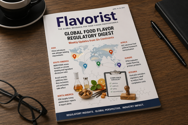 Global Food & Flavor Industry Regulatory Digest: Weekly Updates from North America, South America, Asia, Africa, Europe, and Oceania (April 19–26, 2026)