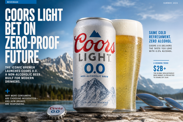 Coors Light Enters Non-Alcoholic Market with ‘Coors 0.0%’ as Consumer Trends Shift
