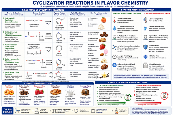 Cyclization Reactions in Flavor Chemistry: A Detailed Training Guide for Flavorists