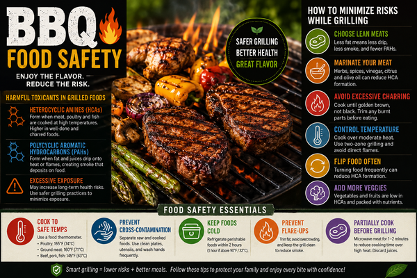 BBQ Food Safety: How to Enjoy Grilled Foods While Reducing the Risk of Harmful Toxicants