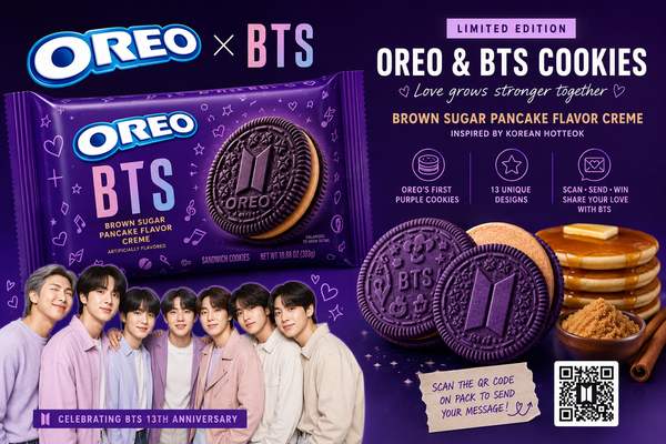 Market Alert: OREO x BTS Limited Edition Flavor: The Brown Sugar Pancake Cookie Taking Over Social Media
