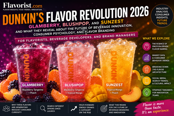 For Flavorists, Beverage Developers, and Brand Managers: What Dunkin's Glamberry, BlushPop, and Sunzest Reveal About the Future of Beverage Innovation, Consumer Psychology, and Flavor Branding